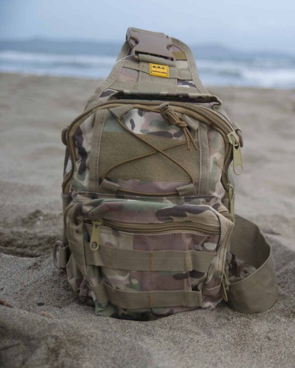 ΤΣΑΝΤΑΚΙ TACTICAL ΣΤΗΘΟΥΣ ΜΕ ΠΟΛΛΕΣ ΘΗΚΕΣ - MULTICAM ΕΡΗΜΟΥ      /κωδ. IRK-111/