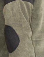 Ανδρική μπλούζα polar fleece Iraklis με φερμουάρ χρώματος χακί-μαύρη IRK-87 - Image 4