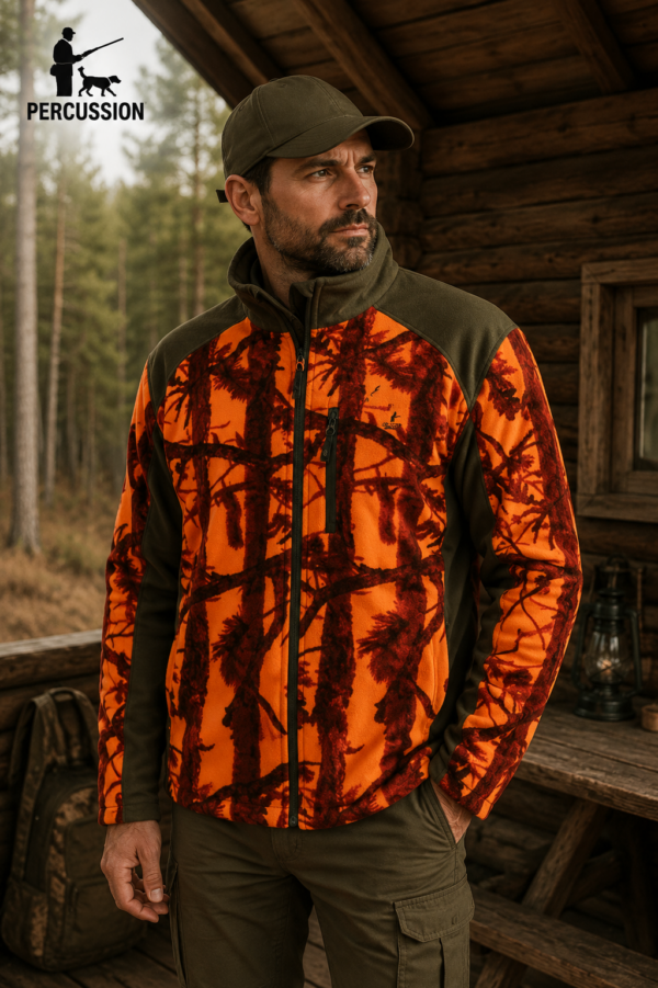 ΖΑΚΕΤΑ polar fleece ghost orange camo κωδ. perc 15118