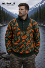 ΠΟΥΛΟΒΕΡ ΜΕ ΚΟΥΜΠΙ orange camo / κωδ. irk 103