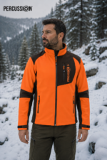 softshell orange hunting jacket percussion κωδ. perc 5