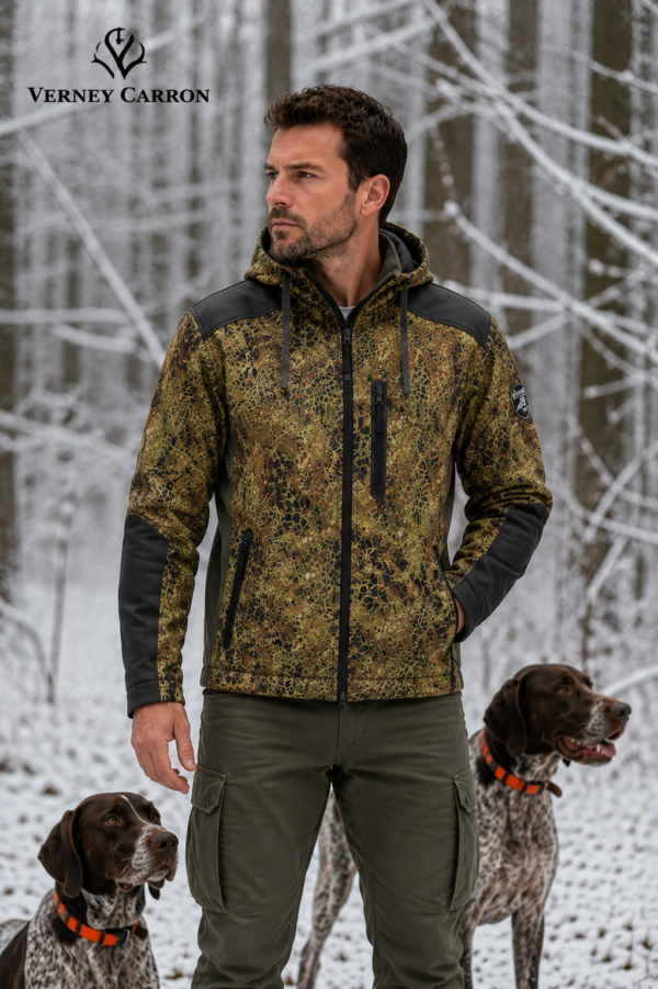 ΖΑΚΕΤΑ ΑΝΔΡΙΚΗ verney carron zipped wolf green snake forest /κωδ. vern 1/