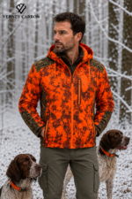 ΖΑΚΕΤΑ soft shell ΜΕ ΚΟΥΚΟΥΛΑ verney carron blouson zippen wolf orange snake blaze κωδ. vern 2