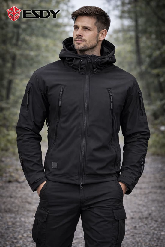softshell jacket esdy μαυρο, κατάλληλο για επιχειρησιακή ή καθημερινή χρήση κωδ . esdy 12