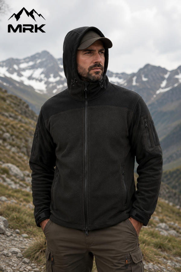 ΖΑΚΕΤΑ tactikal polar fleece me ΚΟΥΚΟΥΛΑ ΜΑΥΡΗ / κωδ. mrk 53