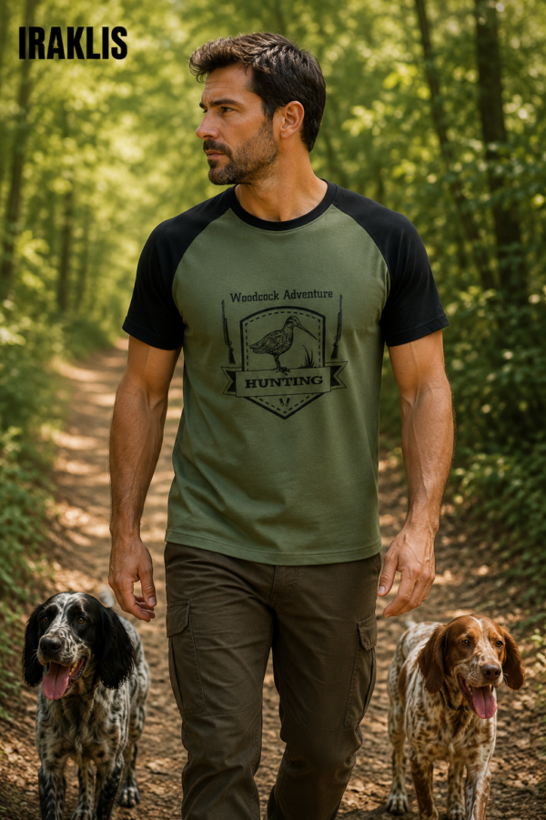 ΜΠΛΟΥΖΑΚΙ t shirt ΔΙΧΡΩΜΟ ΧΑΚΙ ΜΑΥΡΟ / ΜΠΕΚΑΤΣΑ κωδ. irk 166