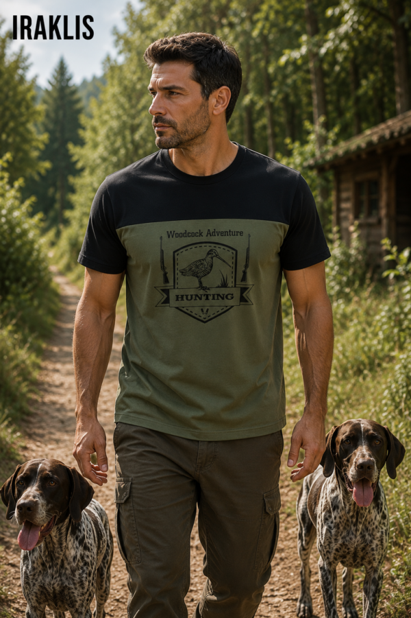 ΜΠΛΟΥΖΑΚΙ t shirt ΔΙΧΡΩΜΟ ΧΑΚΙ ΠΟΡΤΟΚΑΛΙ /ΑΓΡΙΟΓΟΥΡΟΥΝΟ κωδ. irk 124