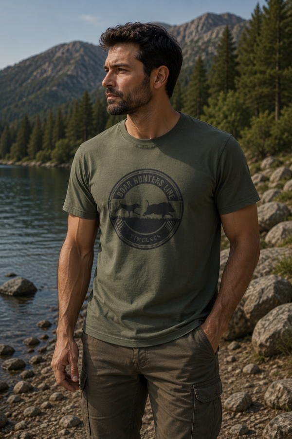 Μπλουζακι t shirt χακί αγριογούρουνο / κωδ. irk 249