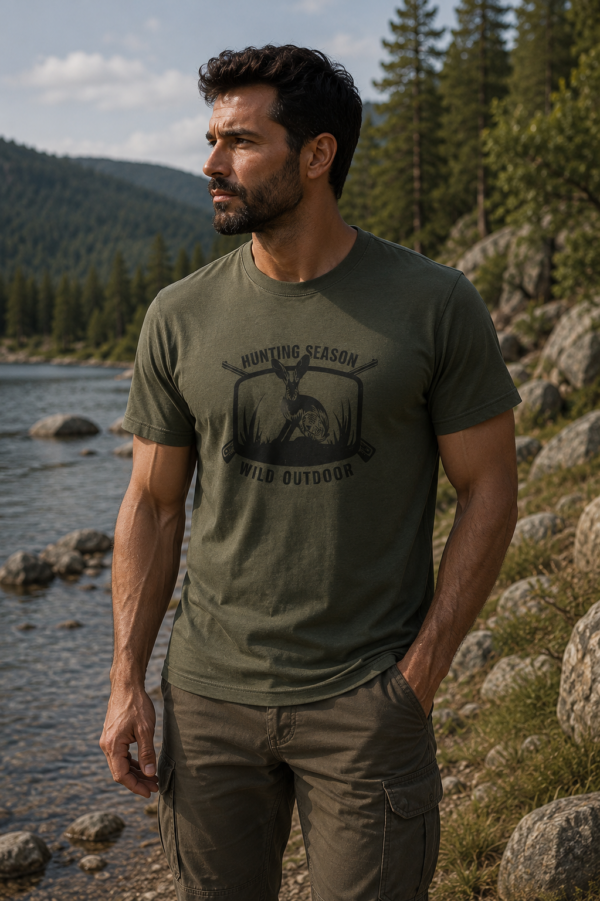 Μπλουζακι t shirt χακι λαγος / κωδ. irk 248