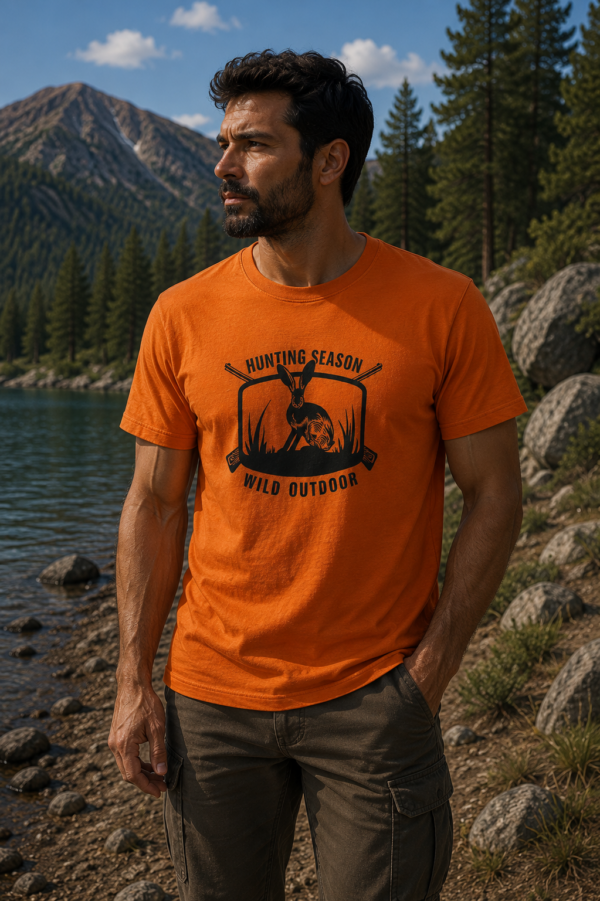 Μπλουζακι t shirt πορτοκαλι λαγός / κωδ. irk 250
