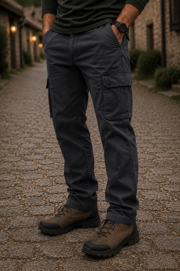 Παντελόνι cargo ελαστικό Γκρι gandy yl9068grey