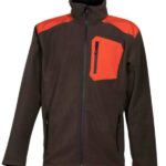 zακετα fleece αδιαβροχη toxotis active wear χακι πορτοκαλι / κωδ. tox 1008c