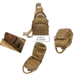 Τσάντακι στήθους cross body αδιάβροχο Army Tactical  μπεζ . κωδ. IRK-405 - Image 3