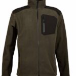 zακετα fleece αδιαβροχη toxotis active wear χακι μαυρο / κωδ. tox 1008