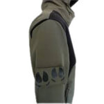 ΤΖΑΚΕΤ SOFT SHELL DISPAN ΑΔΙΑΒΡΟΧΟ ΧΑΚΙ – ΜΑΥΡΟ | κωδ. DISP-520khaki - Image 3