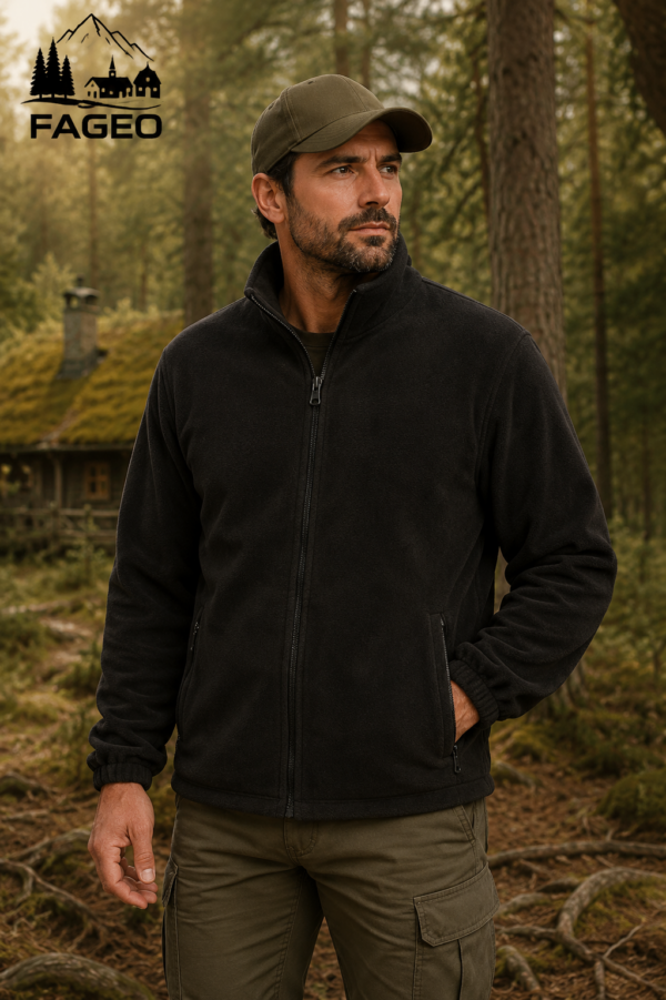 Ζακέτα polar fleece fageo 00614black