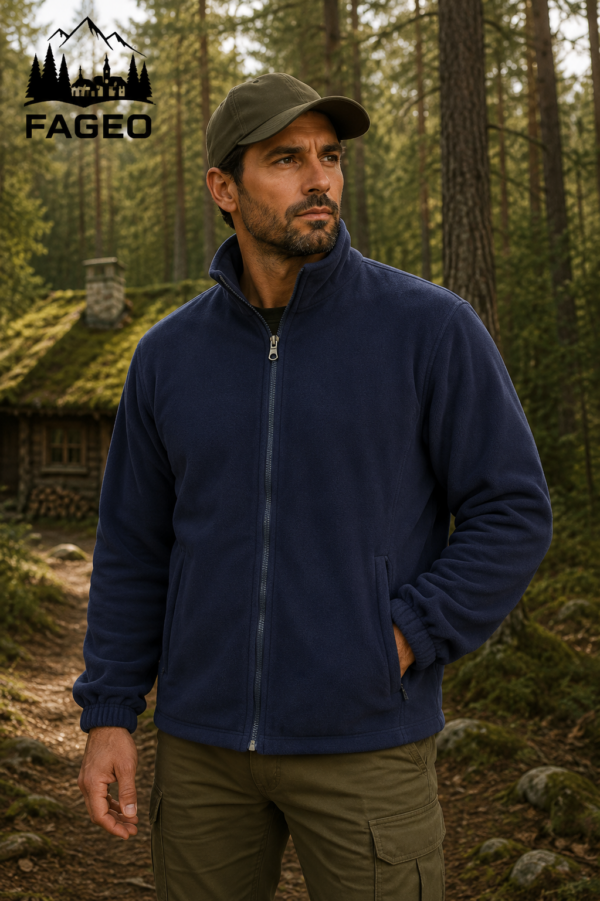 Ζακέτα polar fleece fageo 00614black