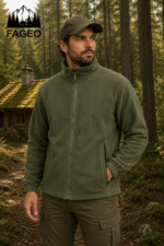 Ζακέτα polar fleece fageo 00614xaki
