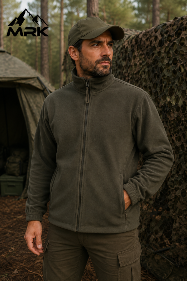 Ζακέτα fleece χακι mrk κωδ. mrk 49