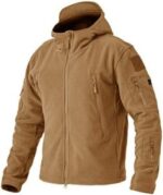 Ζακέτα coyote/Μπέζ tactical polar fleece mε Κουκούλα κωδ. esdy 1
