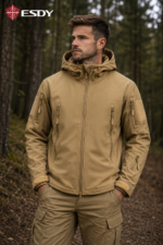 softshell jacket esdy coyote/ΜΠΕΖ, κατάλληλο για επιχειρησιακή ή καθημερινή χρήση κωδ . esdy 13