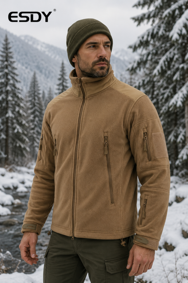 Ζακέτα tactical esdy fleece coyote χωρίς Κουκούλα κωδ. esdy 4
