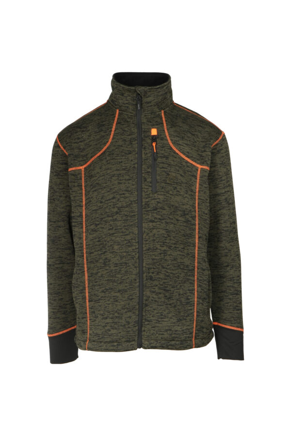 Ζακέτα knitted fleece 300gr της toxotis active wear tox 056
