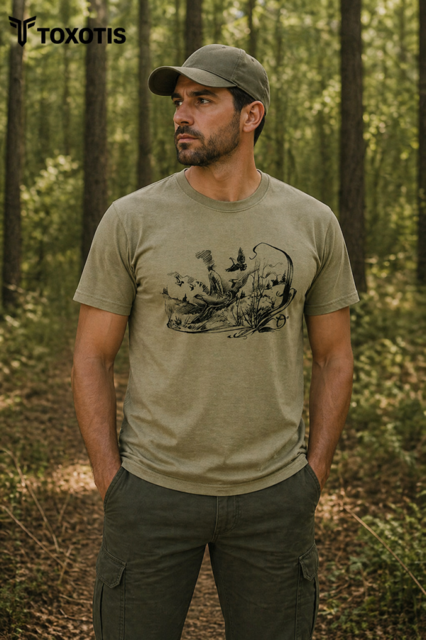 toxotis t shirt Κοντομάνικη Μπλούζα Πέρδικα active wear κωδ. tox 05gbp