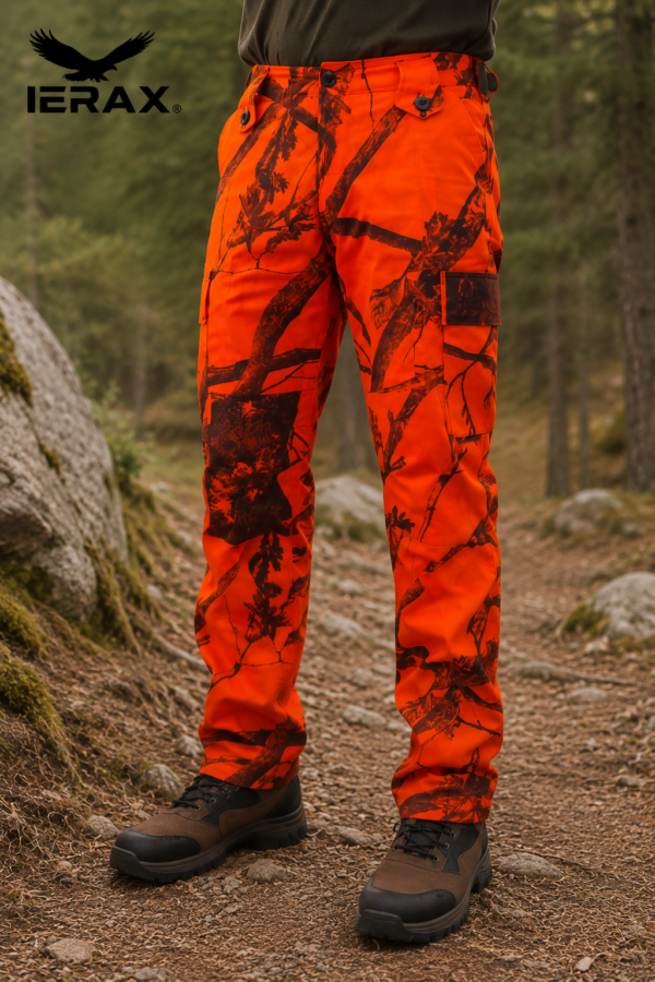 Παντελόνι Κυνηγιού ierax orange camo με Ενισχύσεις – Ανθεκτικό & Άνετο για Ασφαλές Κυνήγι κωδ. es 5221 800