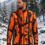 softshell ghost orange camo hunting jacket κωδ. perc 15122