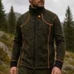 Ζακέτα Ζακέτα knitted fleece 300gr (πορτοκαλί γαζιά) της toxotis active wear tox 056