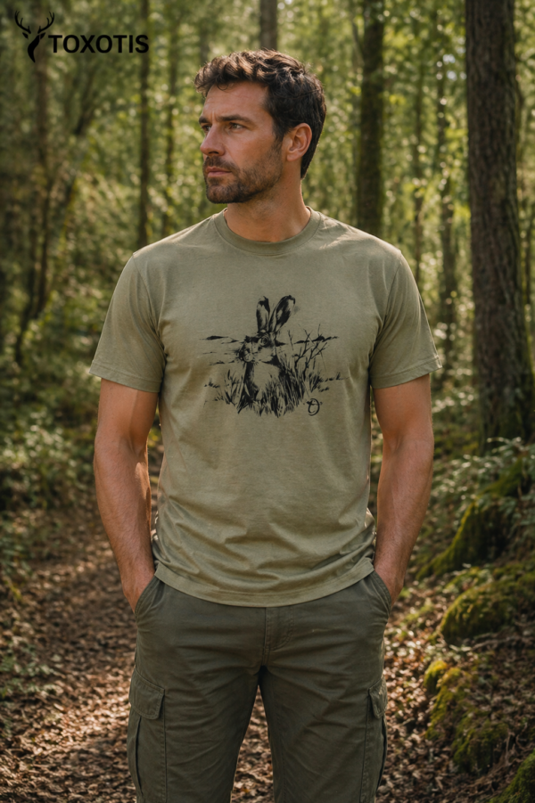 toxotis t shirt Κοντομάνικη Μπλούζα Λαγος active wear tox 05gh
